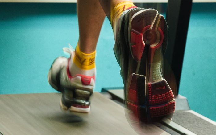 Treadmill session: middle-distance