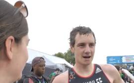 Post-race video interview with the Brownlees
