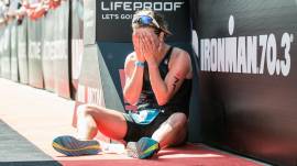 Holly Lawrence takes bronze at Ironman 70.3 California
