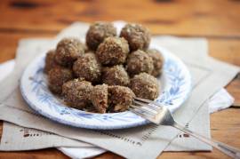 Four homemade energy balls