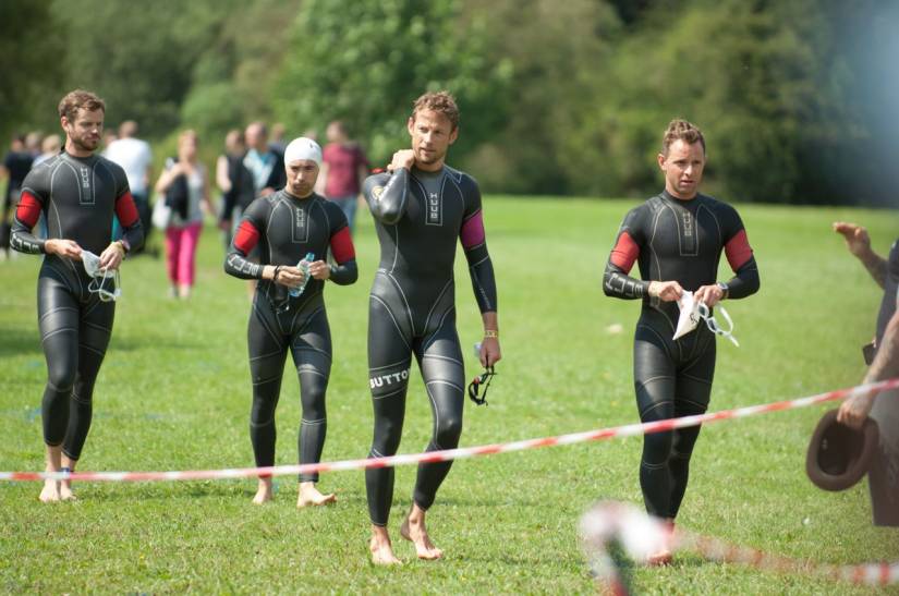 Jenson Button Trust Triathlon 2015 – in pics