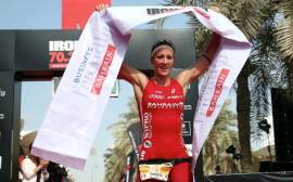 Daniela Ryf wins million-dollar triple crown at Ironman 70.3 Bahrain