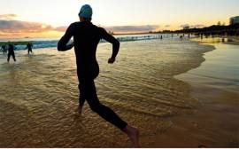 Testing course for Ironman 70.3 World Championships in Mooloolaba