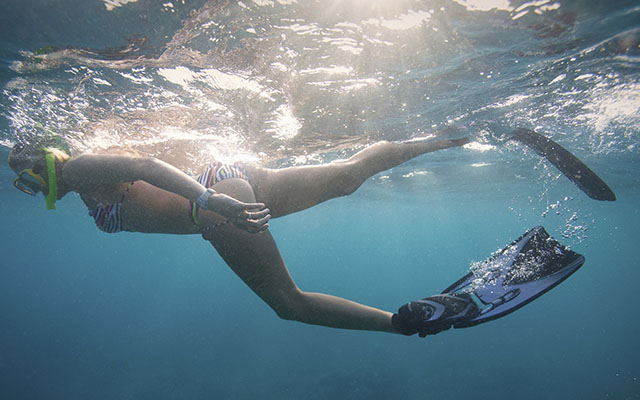 Swimming with fins: what’s the difference between long and short fins?