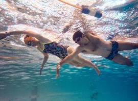 Open water skills swim session