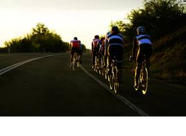 What is a bike chain gang training session?