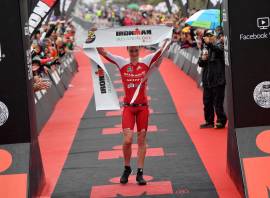 Brownlee wins on Ironman debut to book Kona spot
