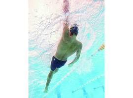 Winter mixed swim stroke workout