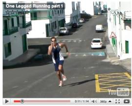 One leg hill hopping – Plyometric Conditioning