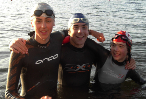 Evening aquathlon series