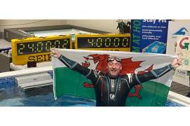 Cardiff swim coach completes 24-hour world record swim