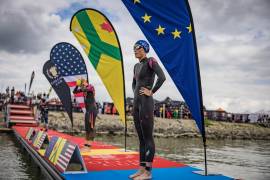 Collins Cup: British women star as Europe triumph in new triathlon team competition
