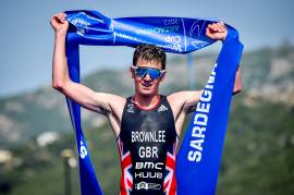 Brownlee starts Paris Olympic bid with gold in Sardinia