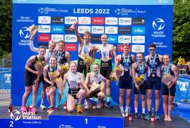 Team GB take WTCS mixed relay silver in Leeds