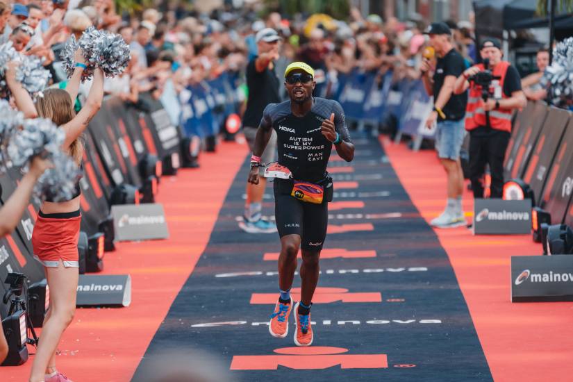 Sam Holness becomes world’s first openly autistic athlete to complete an Ironman
