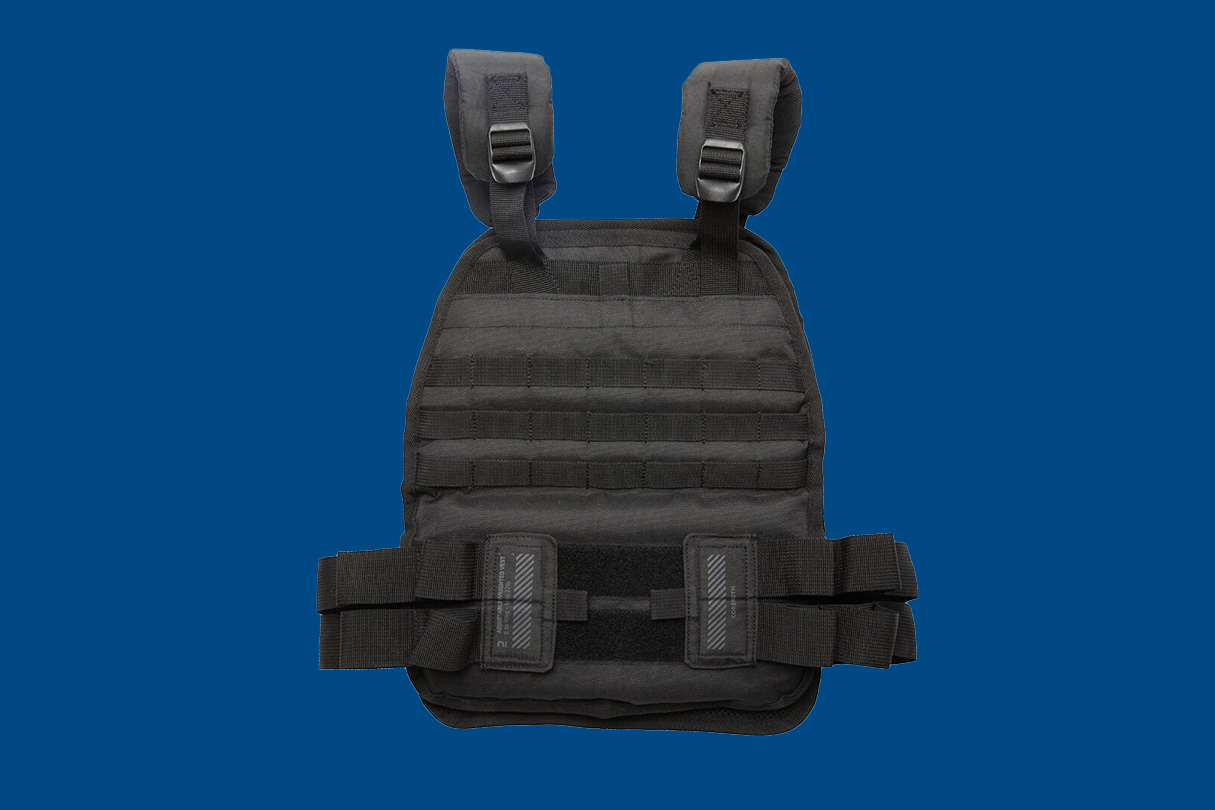 Adjustable 6-10kg Weight Vest, dark blue background