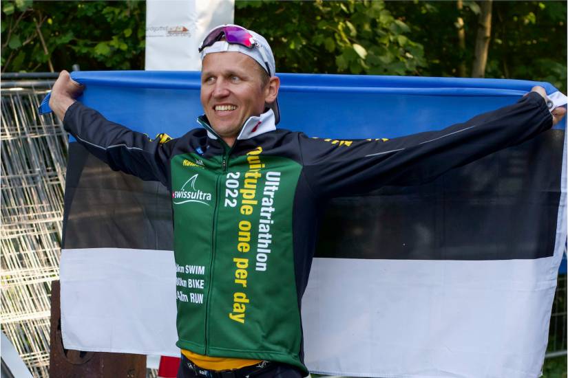 Estonian triathlete breaks world long-distance record