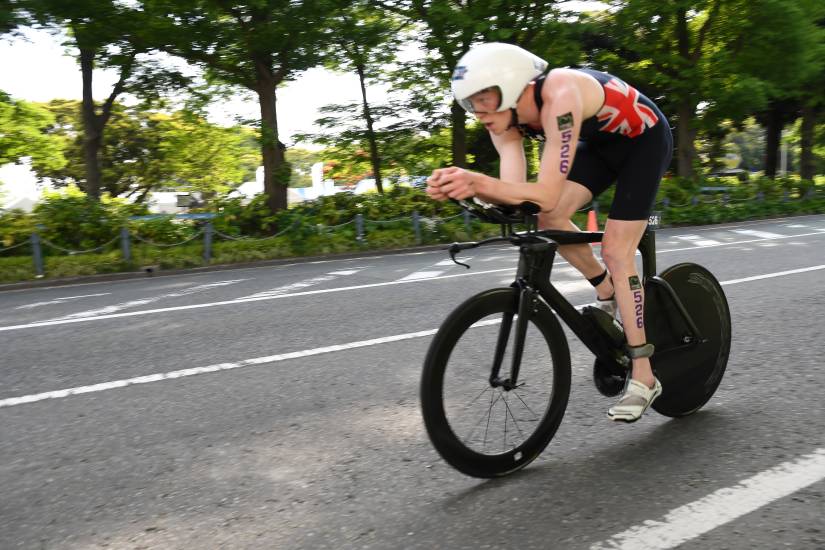 George Peasgood returns to training following life-changing bike crash