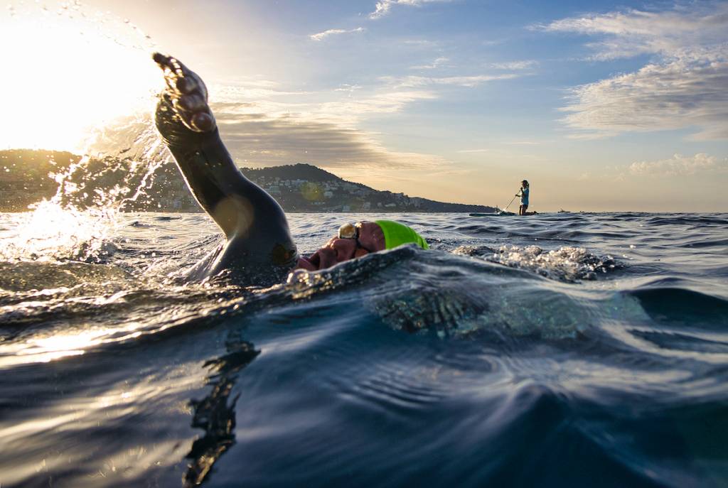 Swimming in Ironman France Nice