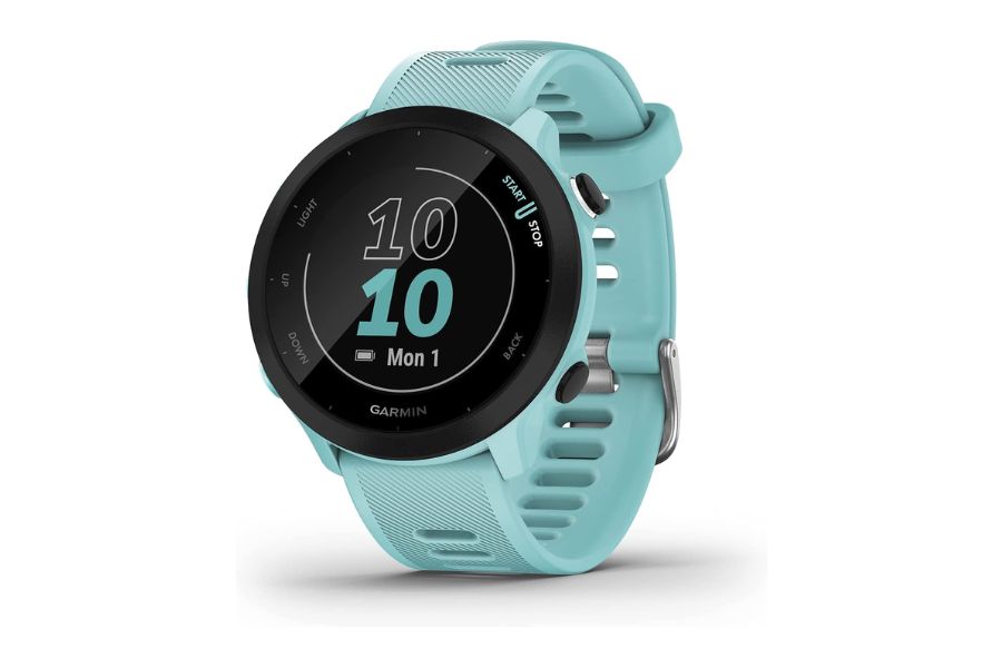 Garmin Forerunner 55 GPS Running Smartwatch, Aqua