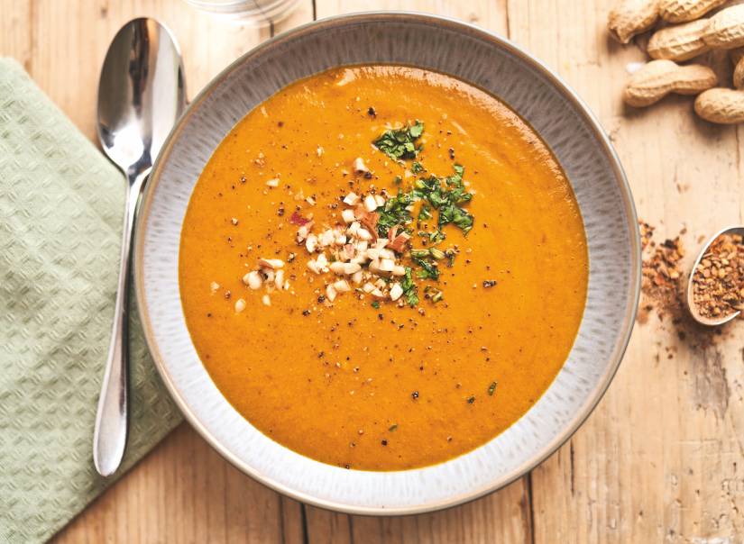 Peanut and sweet potato soup