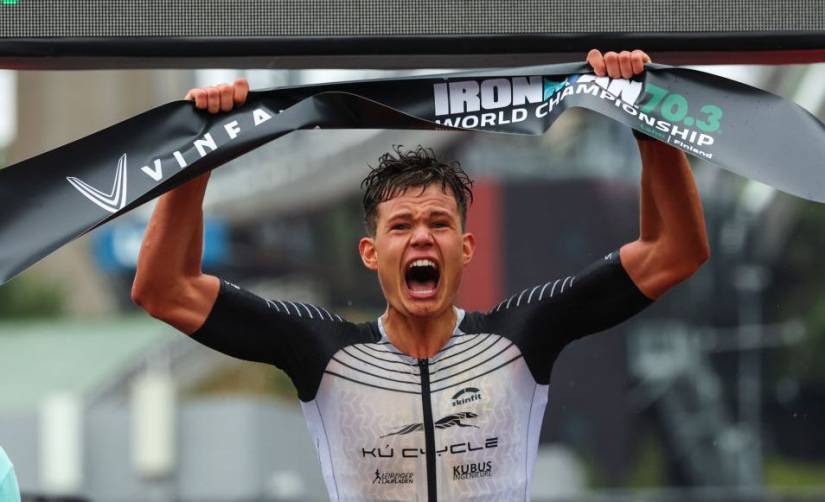 Rico Bogen tops all-German podium as GB men excel at Ironman 70.3 worlds