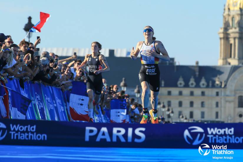 Team Germany win the Paris Olympics Mixed Relay Test Event
