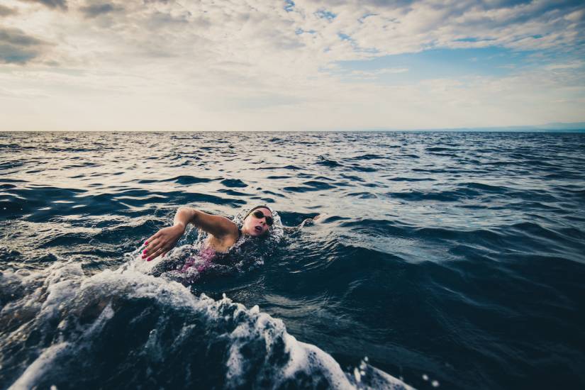 How to spot currents and stay safe when open-water swimming