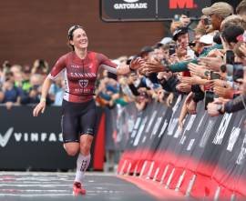Kat Matthews believes Kona win will require record run
