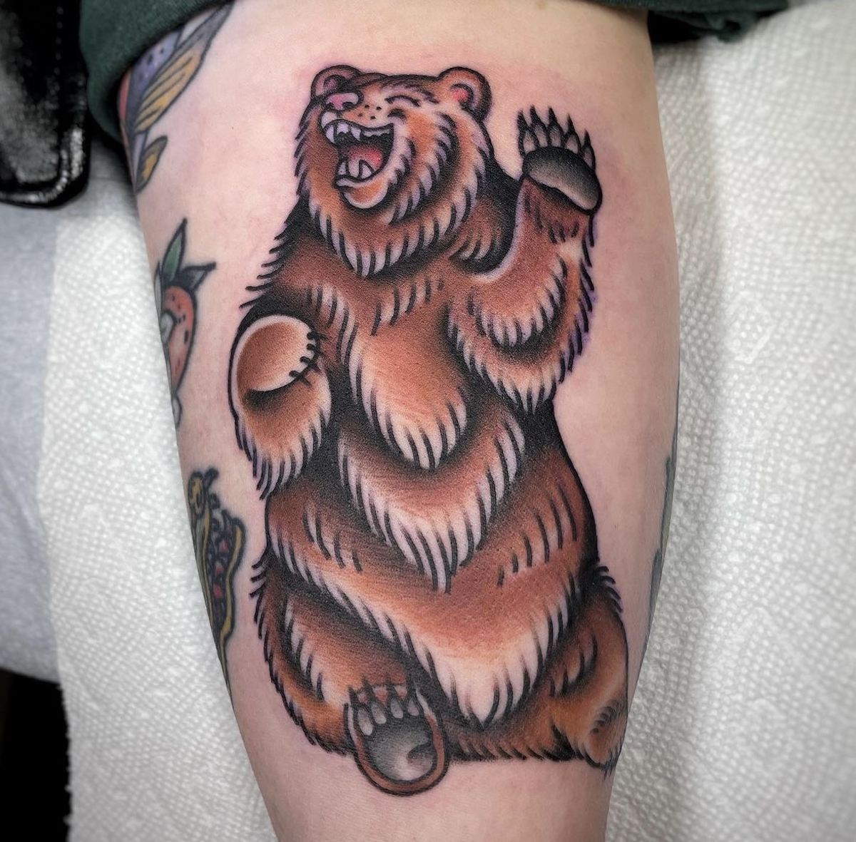 One of Cori James' tattoos