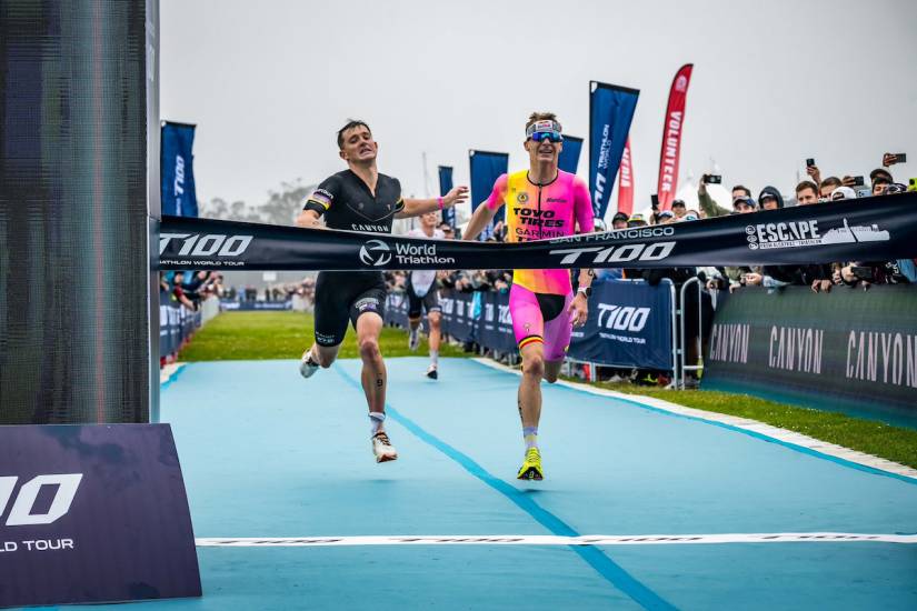 T100 San Francisco: Van Riel wins epic sprint as Knibb cruises to comfortable win