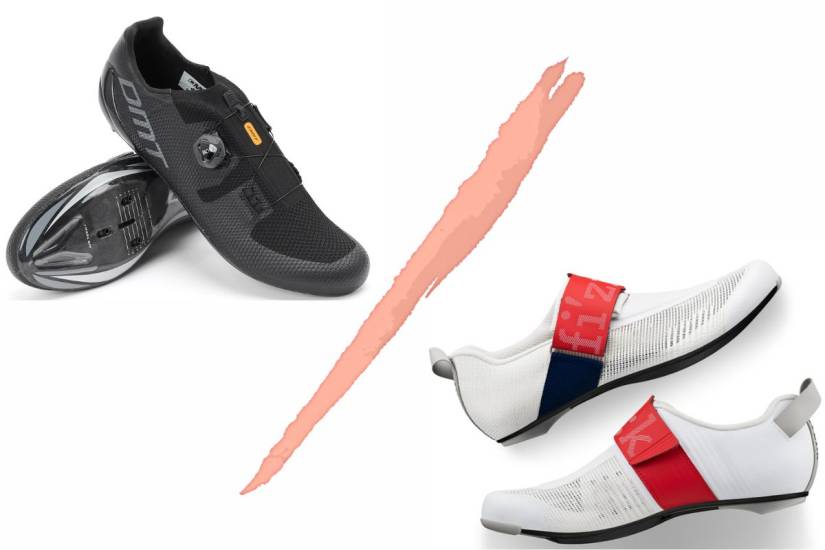 What’s the difference between road bike shoes and tri bike shoes?