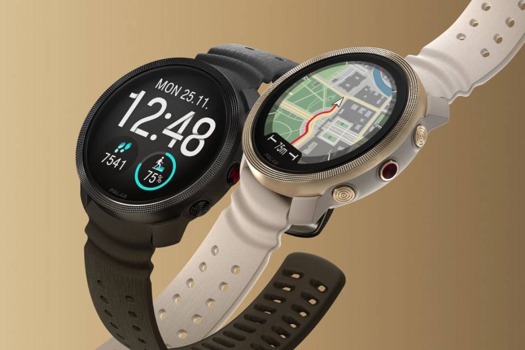 Polar Vantage M3 multisport watch in beige and black