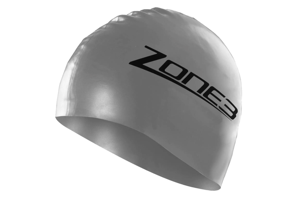 Zone3 Silver Swim Cap