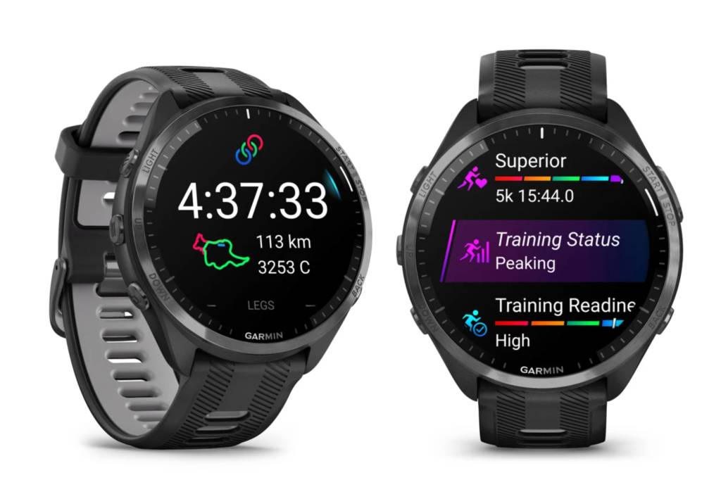Garmin Forerunner 965 different watch screens