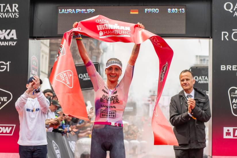 New women’s Ironman record set by Laura Philipp in Hamburg