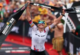“I genuinely didn’t know if I was going to be able to get to the finish line.” Ironman World Champion Solveig Løvseth shares how tough Kona was this year.