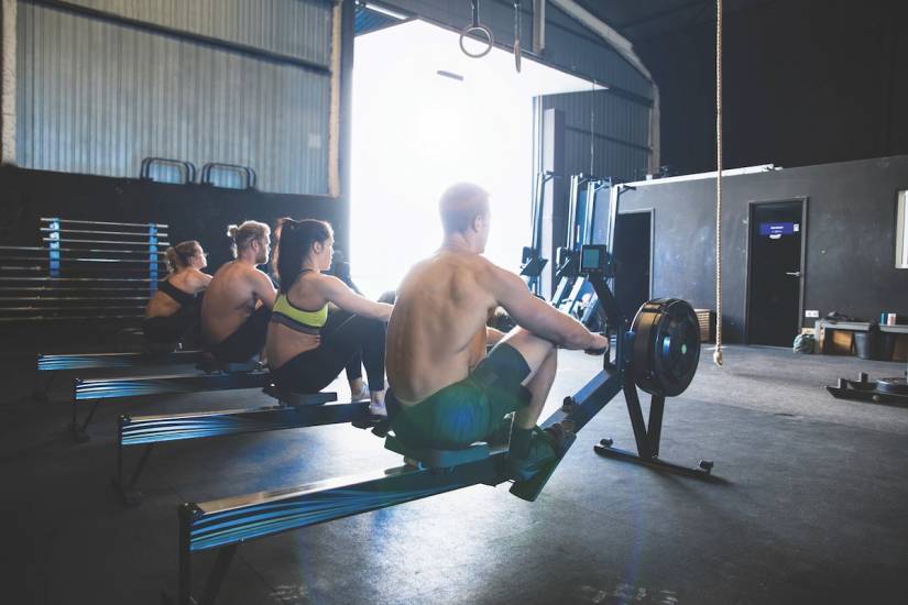 I won a bum-numbing ski-bike-row race in a Telford warehouse