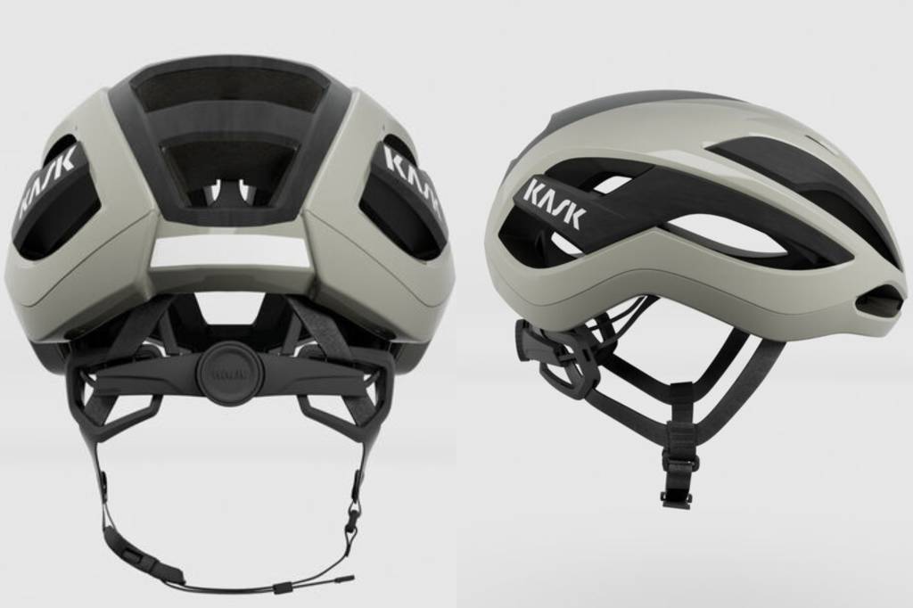 Collage of images of the back and side of Kask Elemento bike helmet