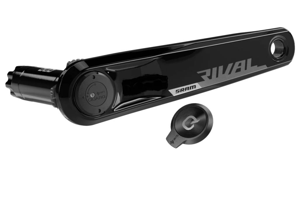 Left SRAM Rival AXS power meter crank arm