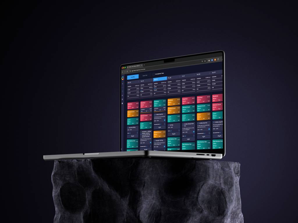 Desktop screen showing colour coded bars