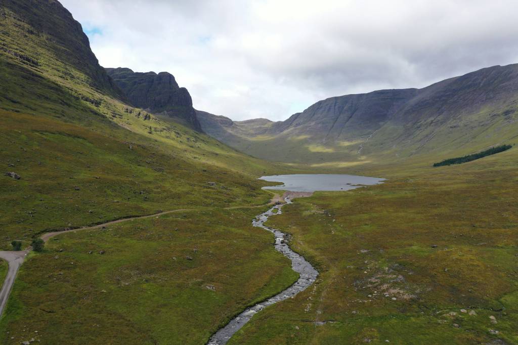 Mountain pass in the Scottish Highlands