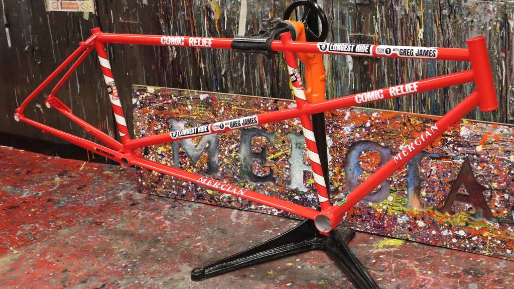 Tando Norris painted in Comic Relief Red