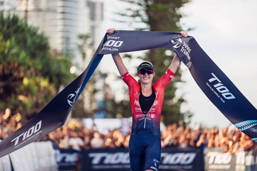Taylor Knibb wins the 2026 T100 Gold Coast race