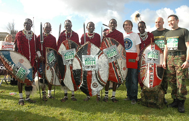 Fastest Maasai warriors to complete marathon
