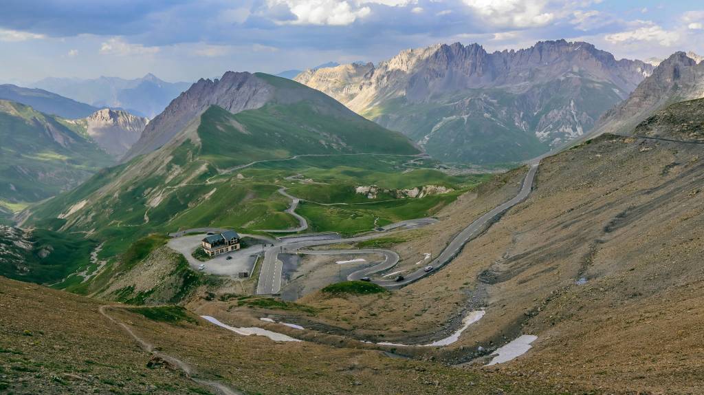 Winding road on top of mountain
