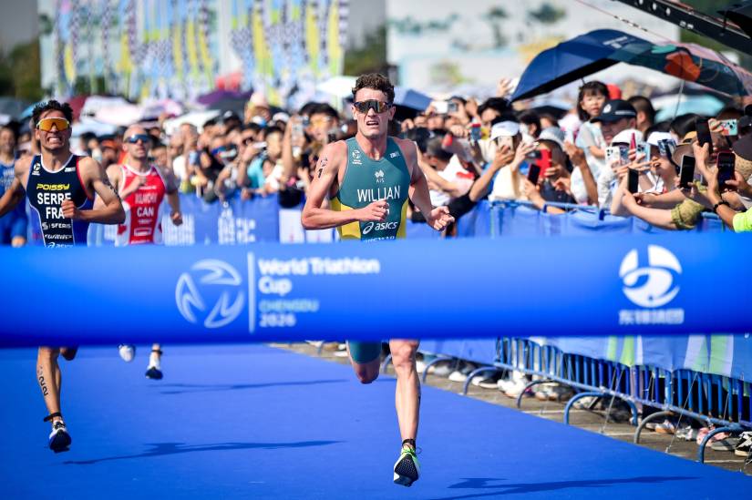One second separates podium athletes as Aussie Luke Willian snatches gold in World Tri Chengdu