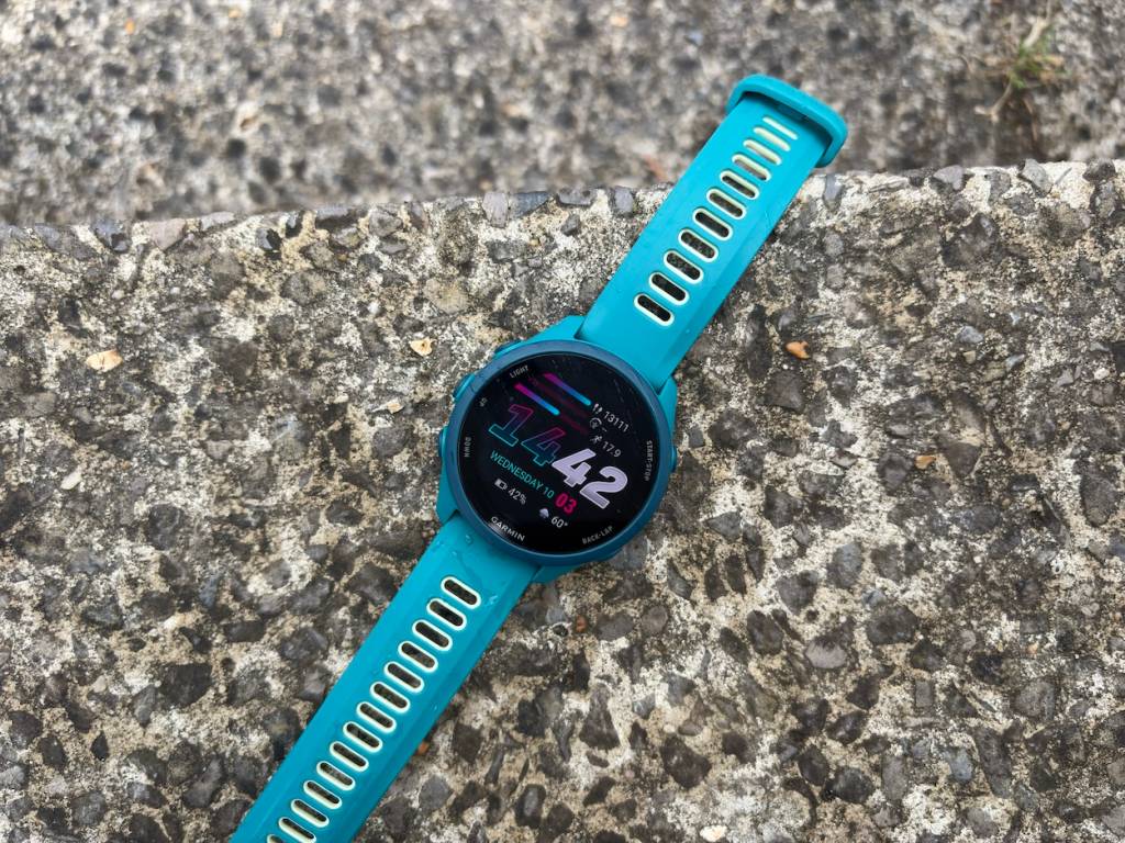 Product shot of a Garmin sports watch