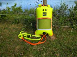 First look: Red 2-in-1 Reversible Swim Tow Float Dry Bag Backpack