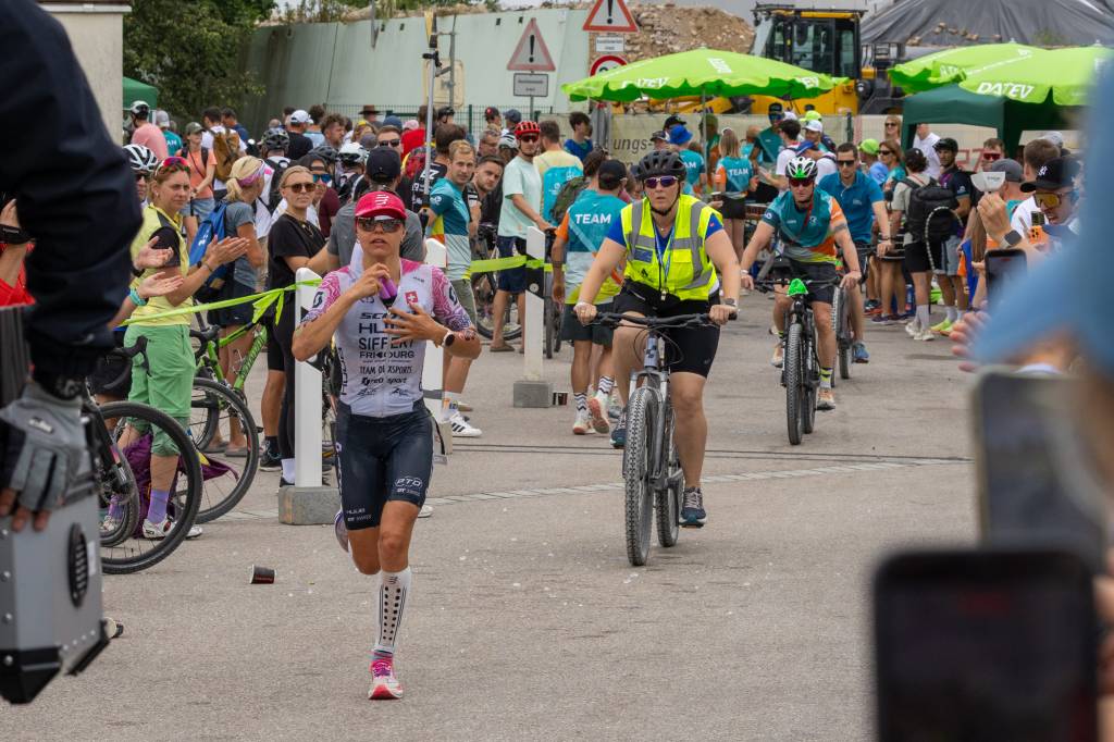 Alanis Siffert during the run leg of Challenge Roth.